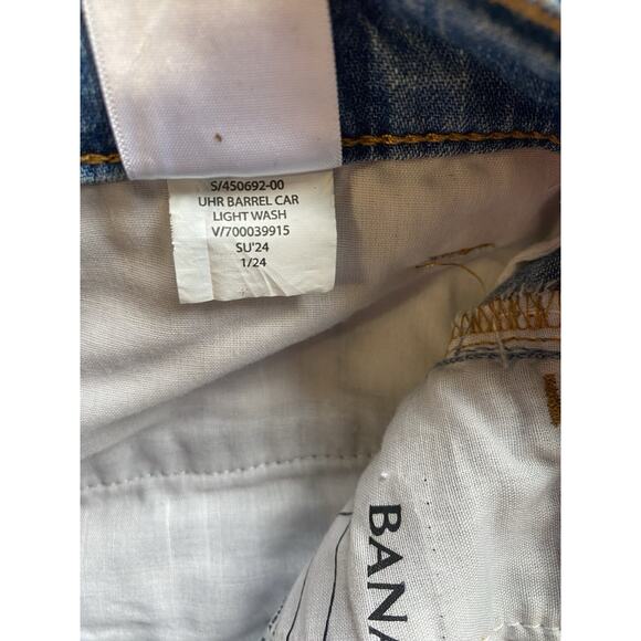 Banana Republic Denim NEW Womens Size 29/8 High Waist Utility Barrel Cargo Jeans - Picture 9 of 16